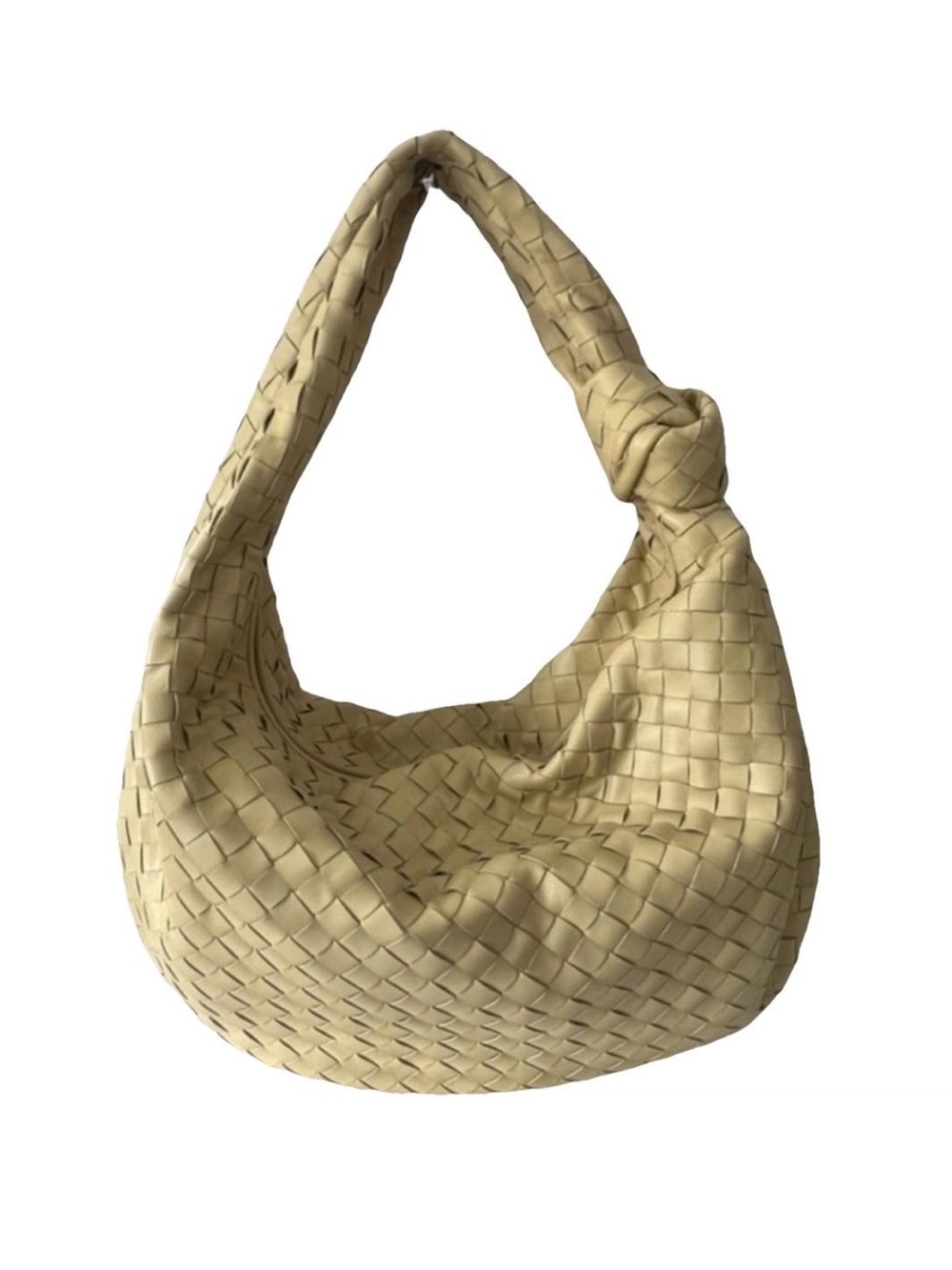 Bottega Veneta Nappa Intrecciato Medium Jodie Hobo Handbag Bag, Tapioca